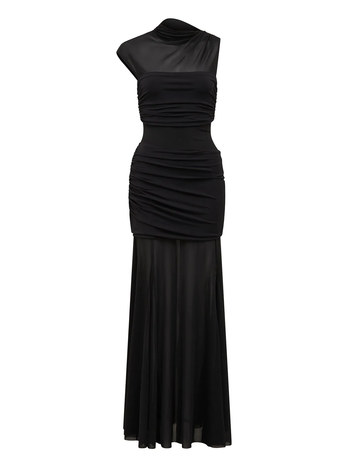 Lune Layered Mesh Maxi Dress