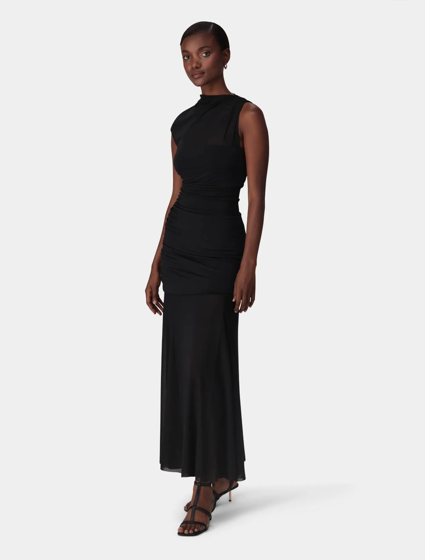 Lune Layered Mesh Maxi Dress