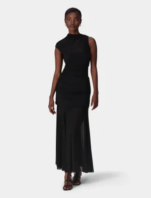 Lune Layered Mesh Maxi Dress