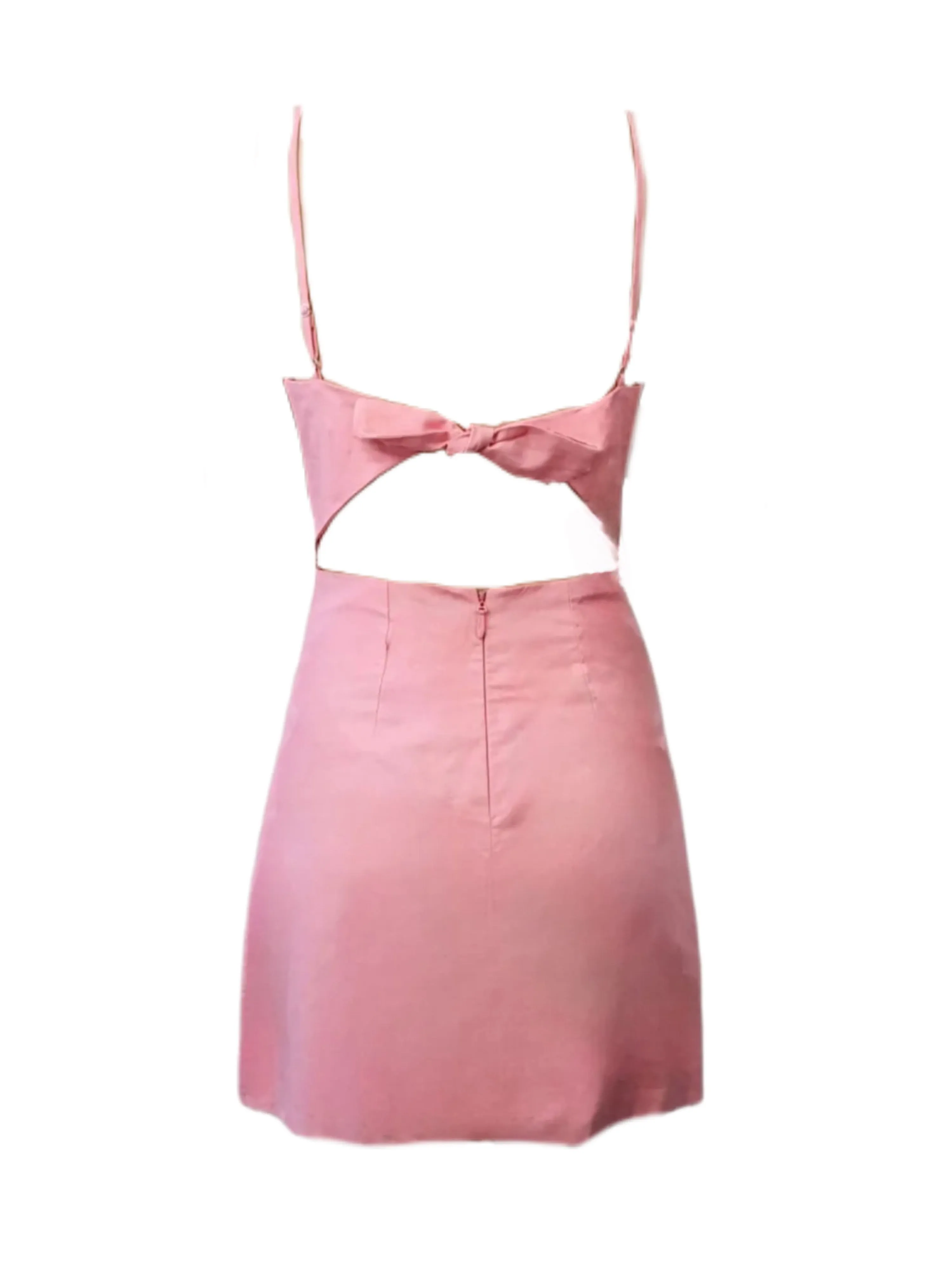 MADISON THE LABEL Women's Pink Cotton Mini Sleeveless Dress #MS0233 X-Small NWT