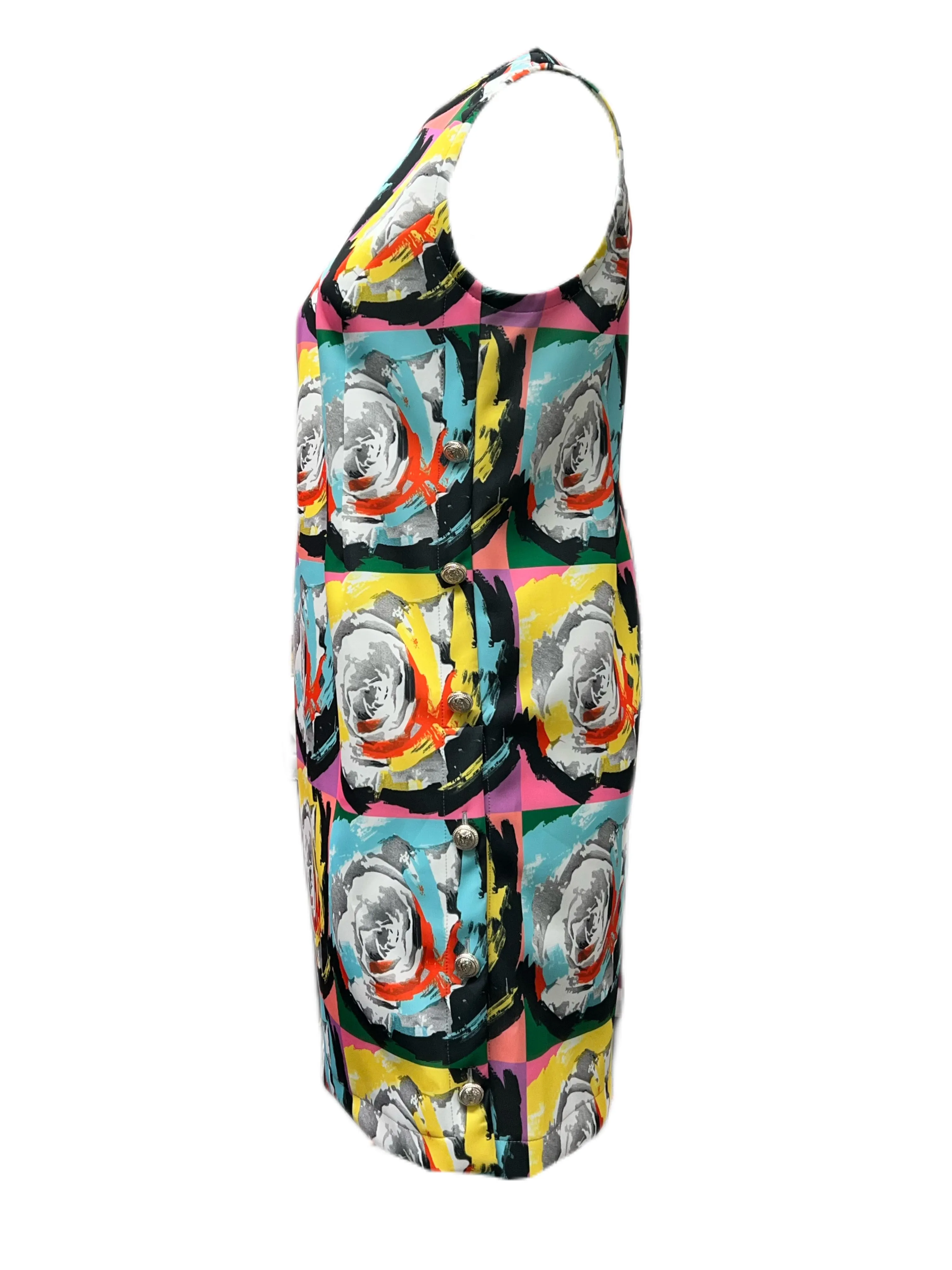Marina Rinaldi Women's Multicoloured Ondoso Sleeveless Dress NWT