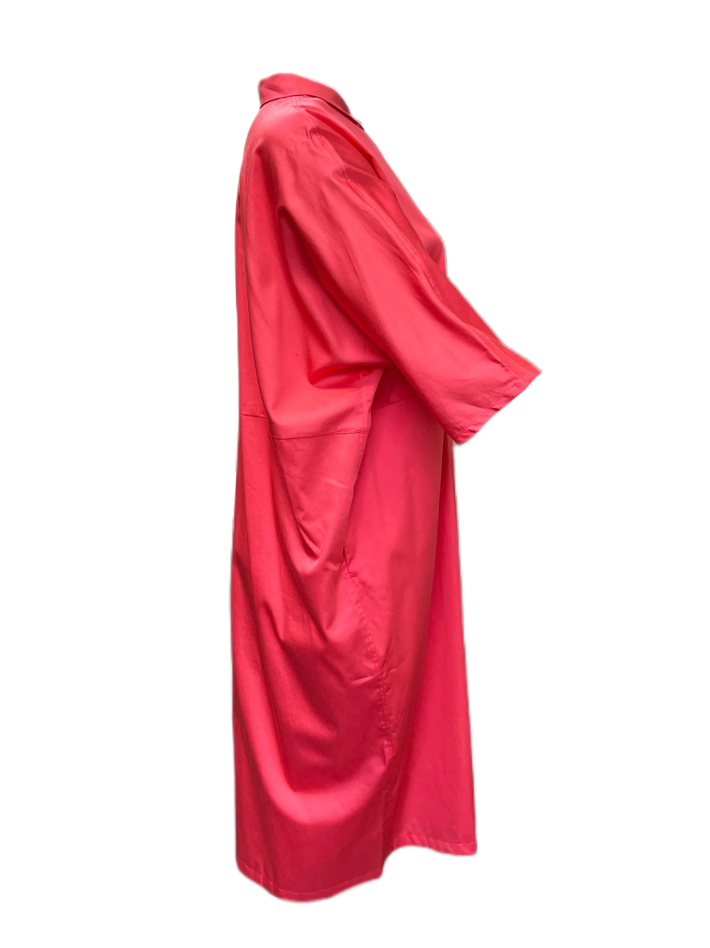 Marina Rinaldi Women's Red Dorothy Cotton Shirt Dress Size 20W/29 NWT