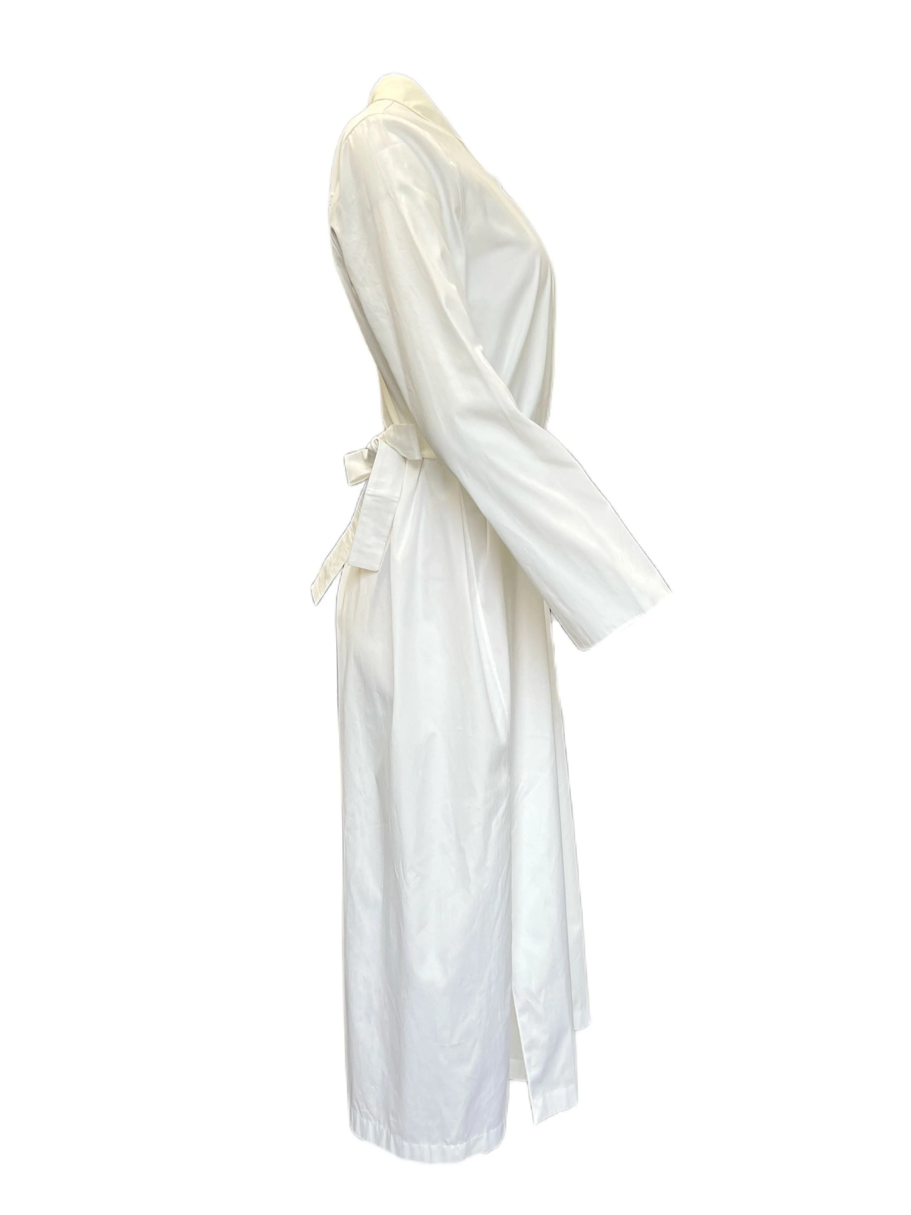Max Mara Women's Optical White Neottia Cotton A Line Dress Size 8 NWT