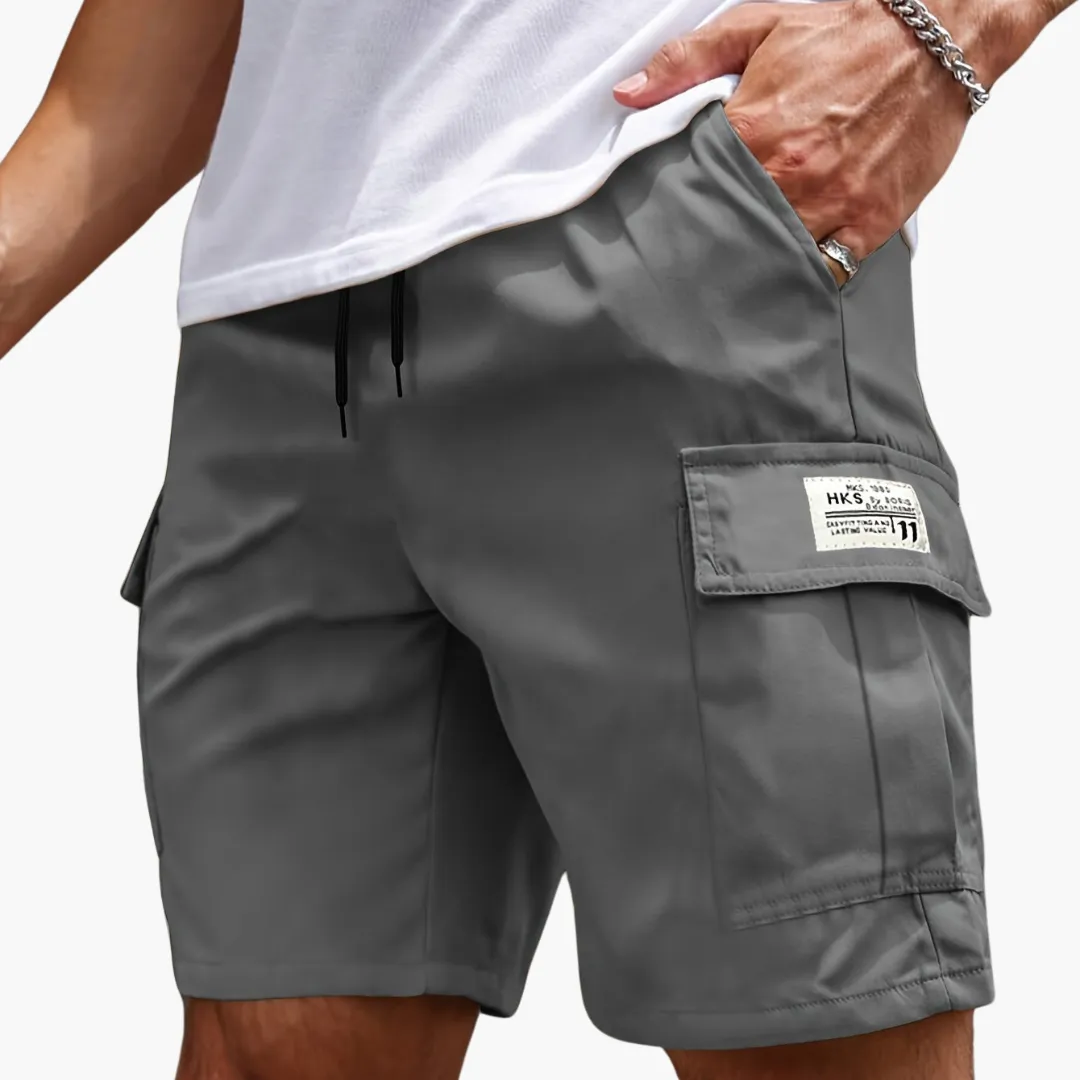Men's Cargo Shorts - Versatile Outdoor Wear with Multiple Pockets
