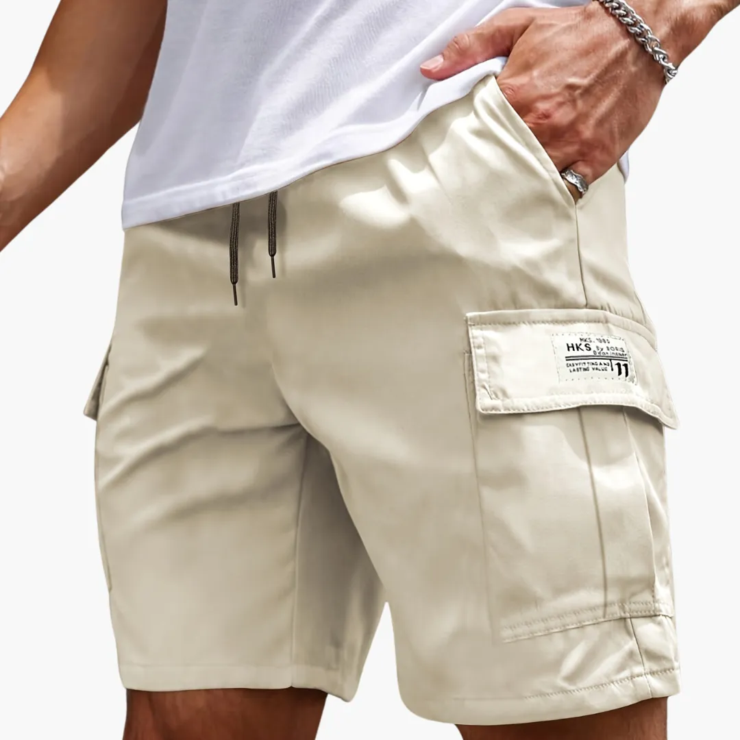 Men's Cargo Shorts - Versatile Outdoor Wear with Multiple Pockets