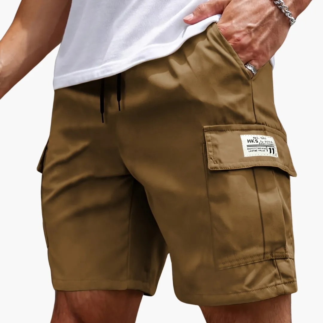 Men's Cargo Shorts - Versatile Outdoor Wear with Multiple Pockets