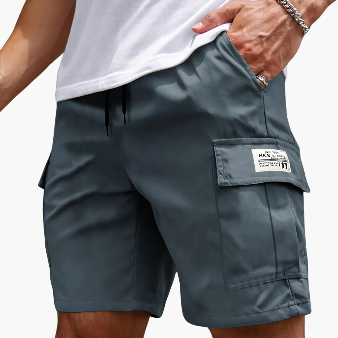 Men's Cargo Shorts - Versatile Outdoor Wear with Multiple Pockets