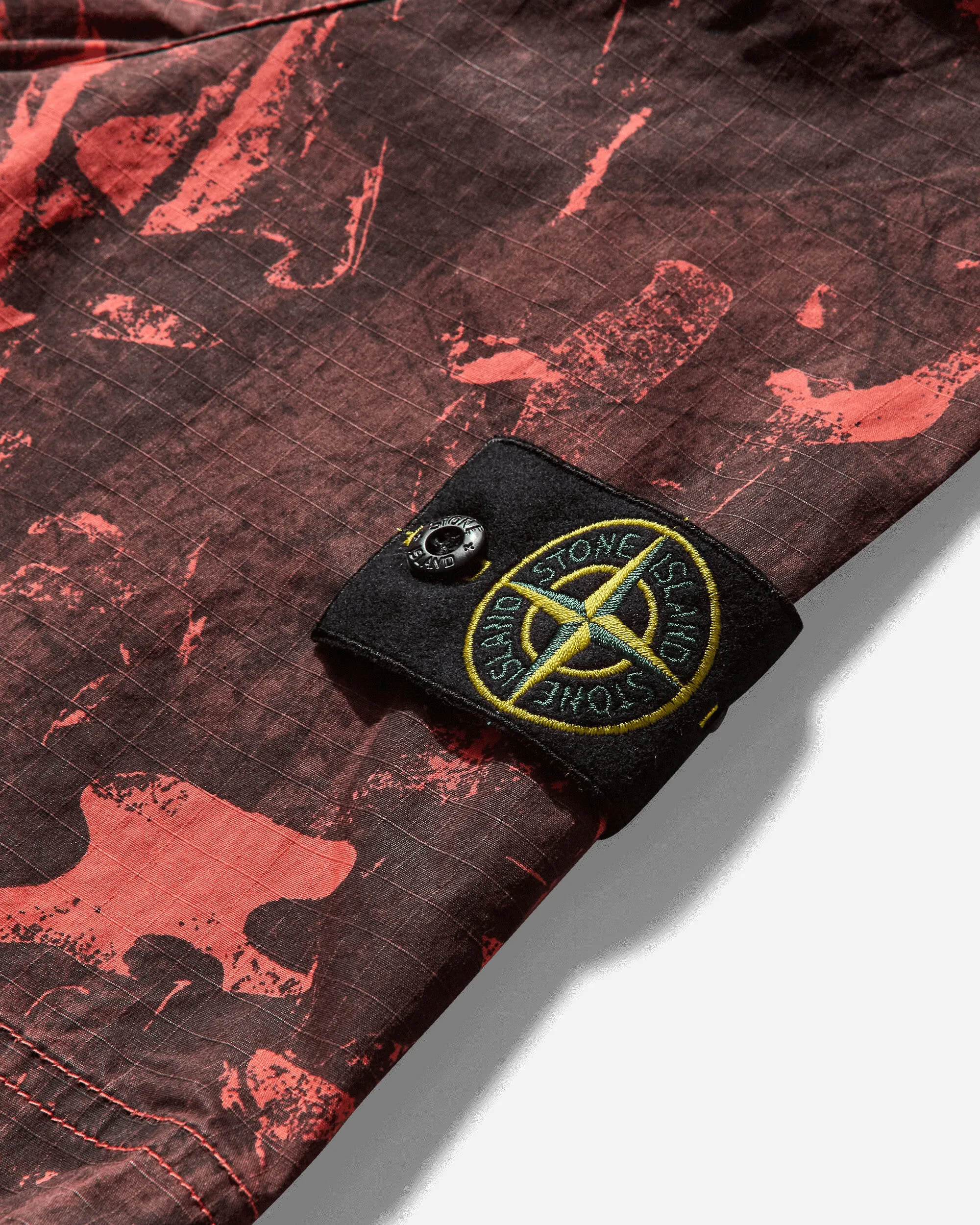Men's Scan Camo Print Shirt Black