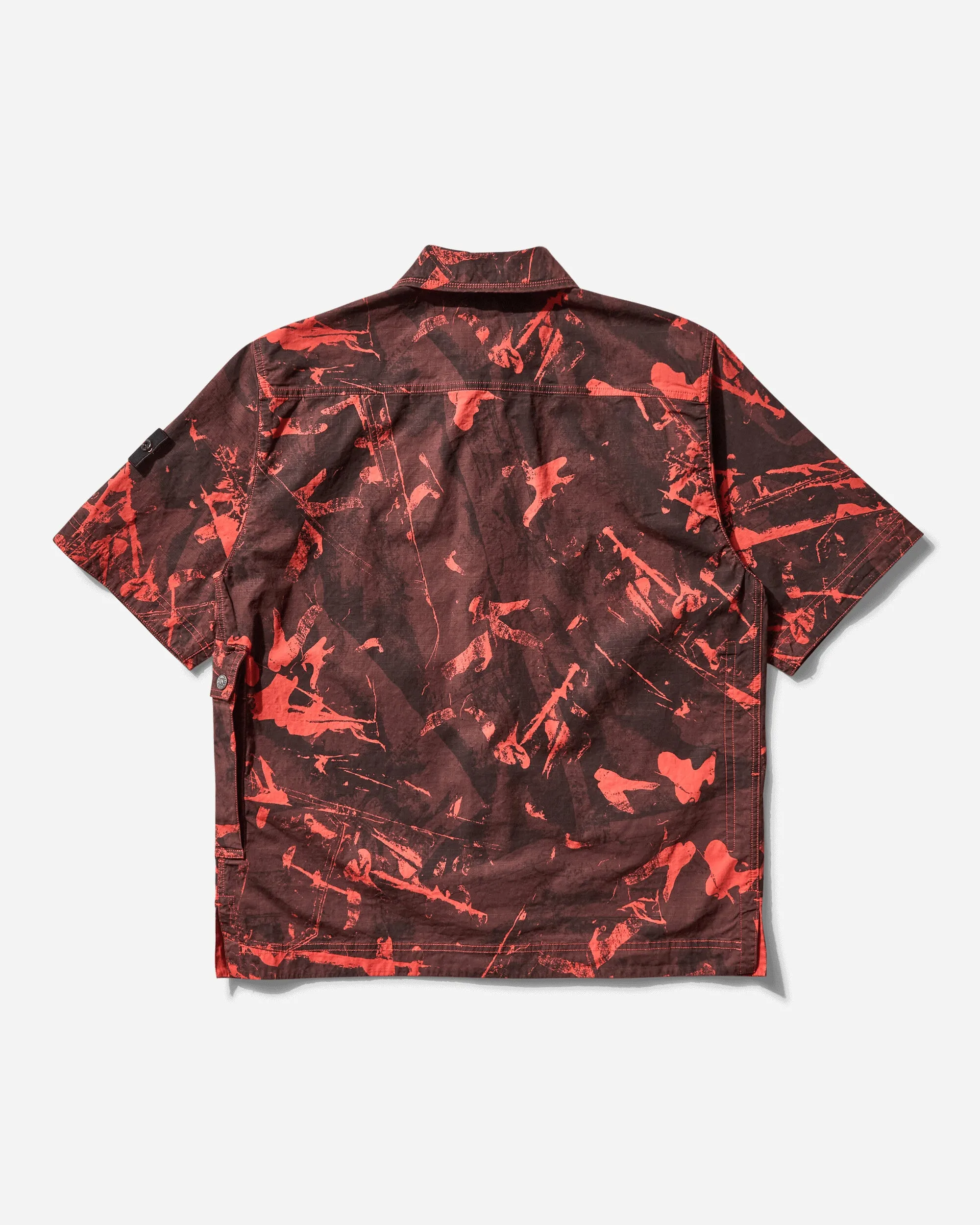 Men's Scan Camo Print Shirt Black