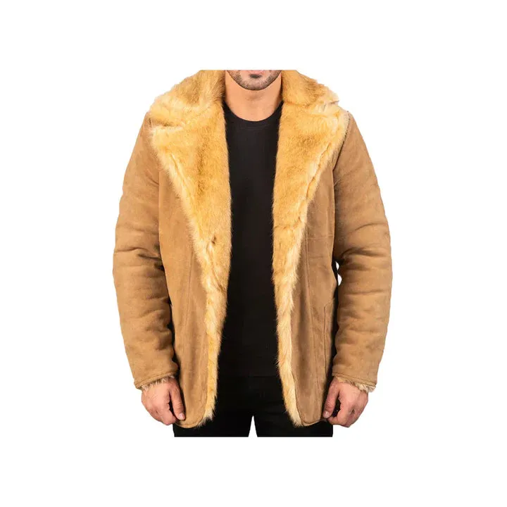 Men's Shearling Original Suede Leather Jacket