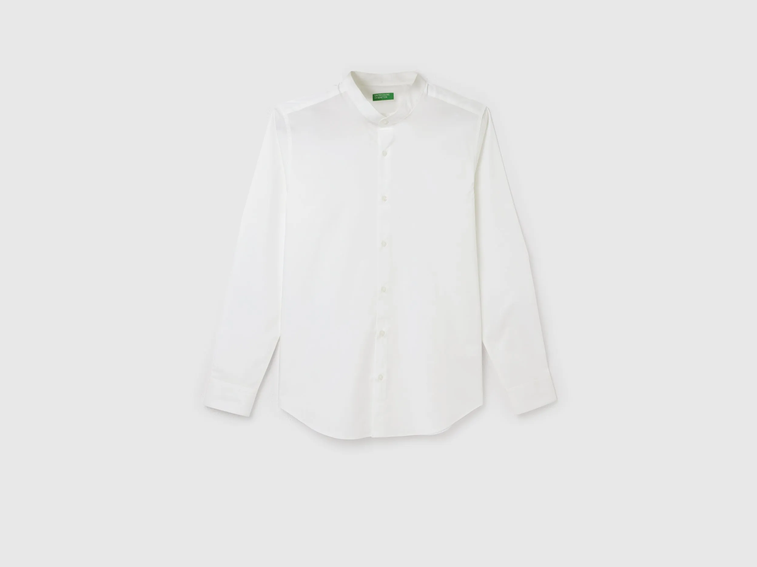Men's Slim Fit Mandarin Collar Solid Shirts
