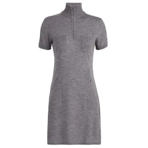 Merino Wool Pocket Sweater Dress Heather Grey