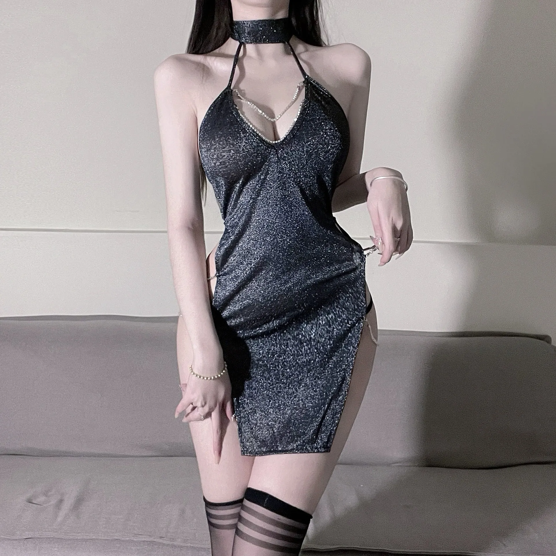 Mesh series skirt  KF70527