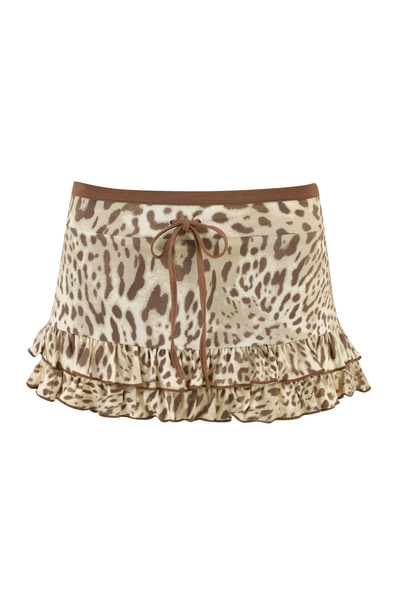 MICHELLE SKORT - NEUTRAL : LEOPARD LIMBO
