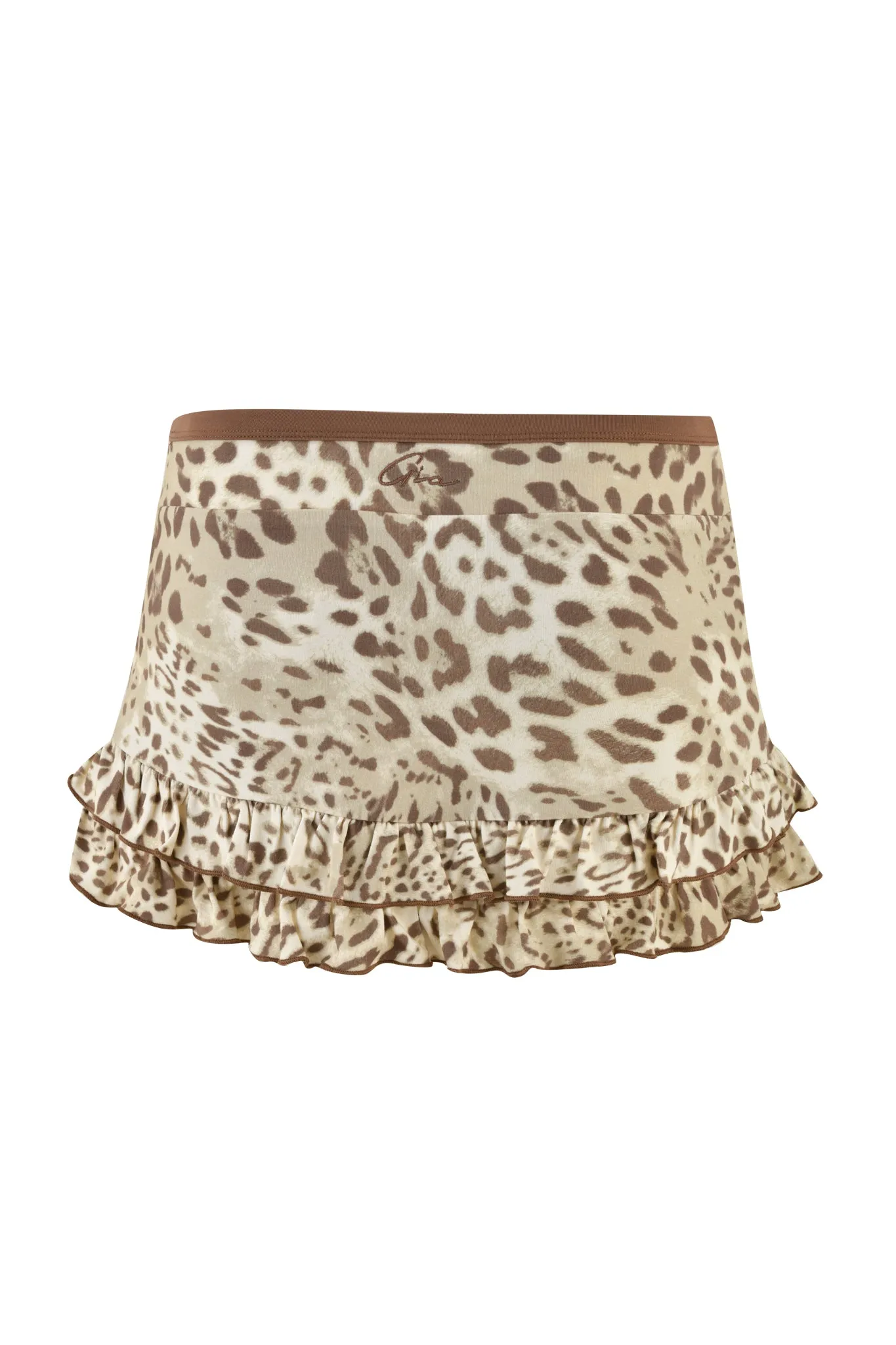 MICHELLE SKORT - NEUTRAL : LEOPARD LIMBO