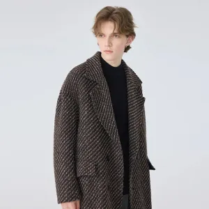 Mid-Length Woolen Coat