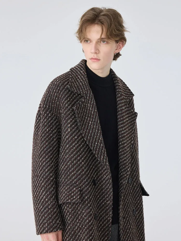Mid-Length Woolen Coat