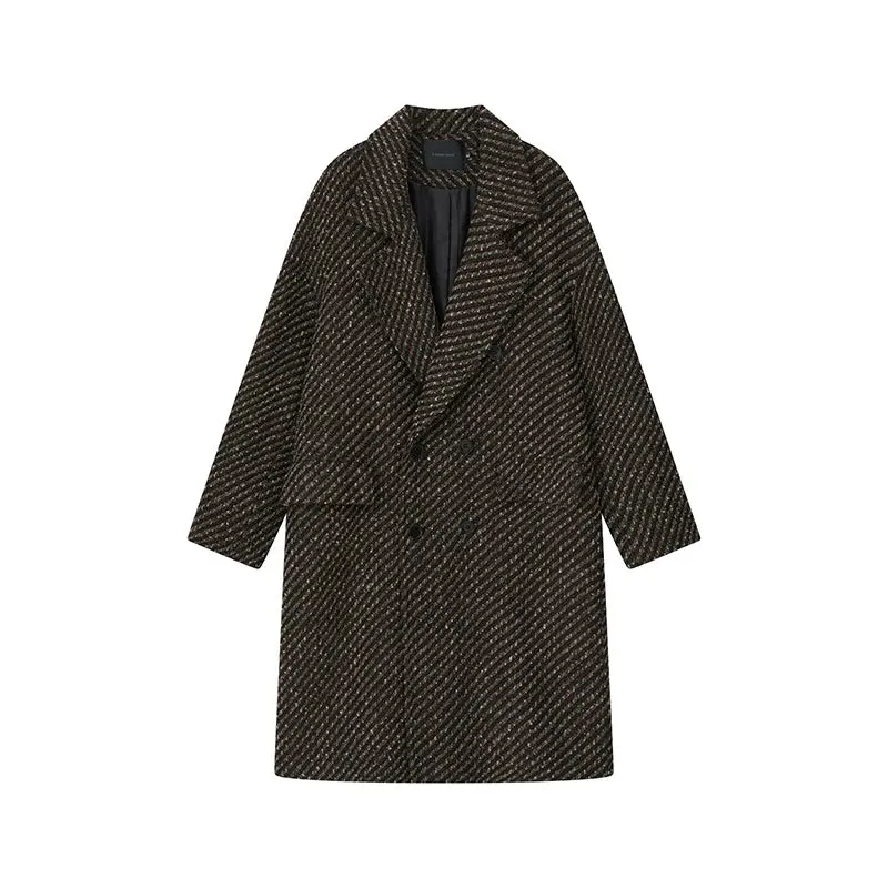 Mid-Length Woolen Coat