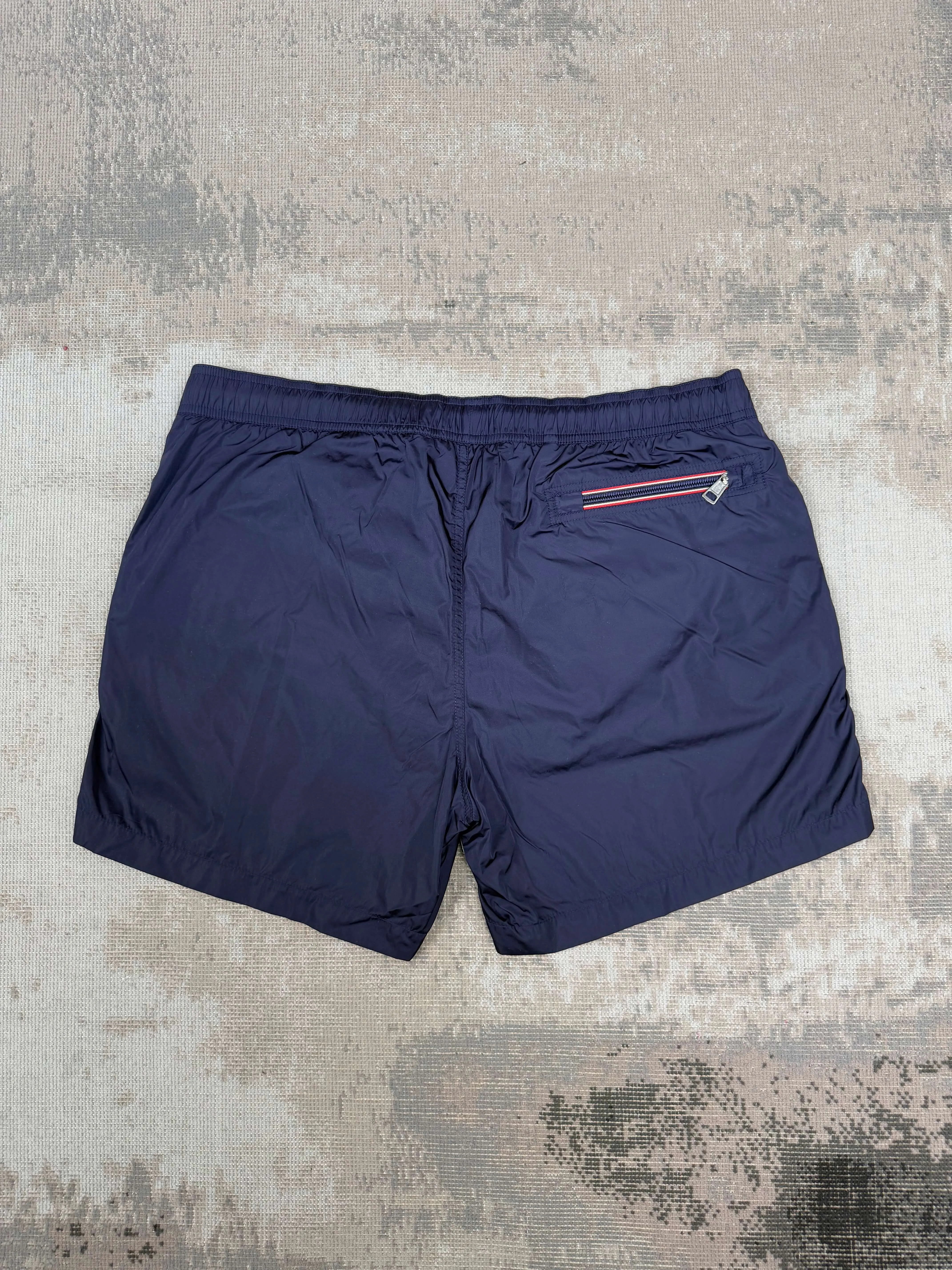 Moncler Badge Logo Swim Shorts - Navy