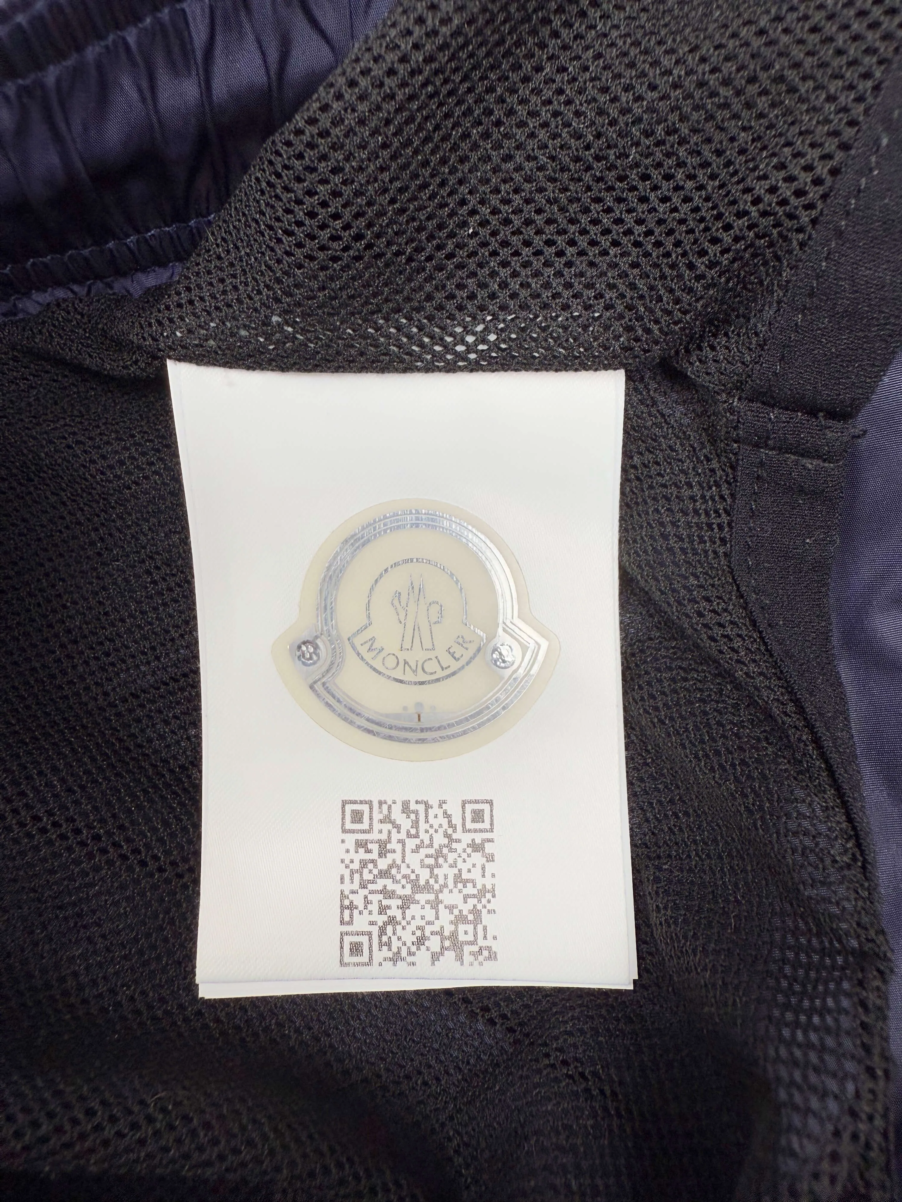 Moncler Badge Logo Swim Shorts - Navy