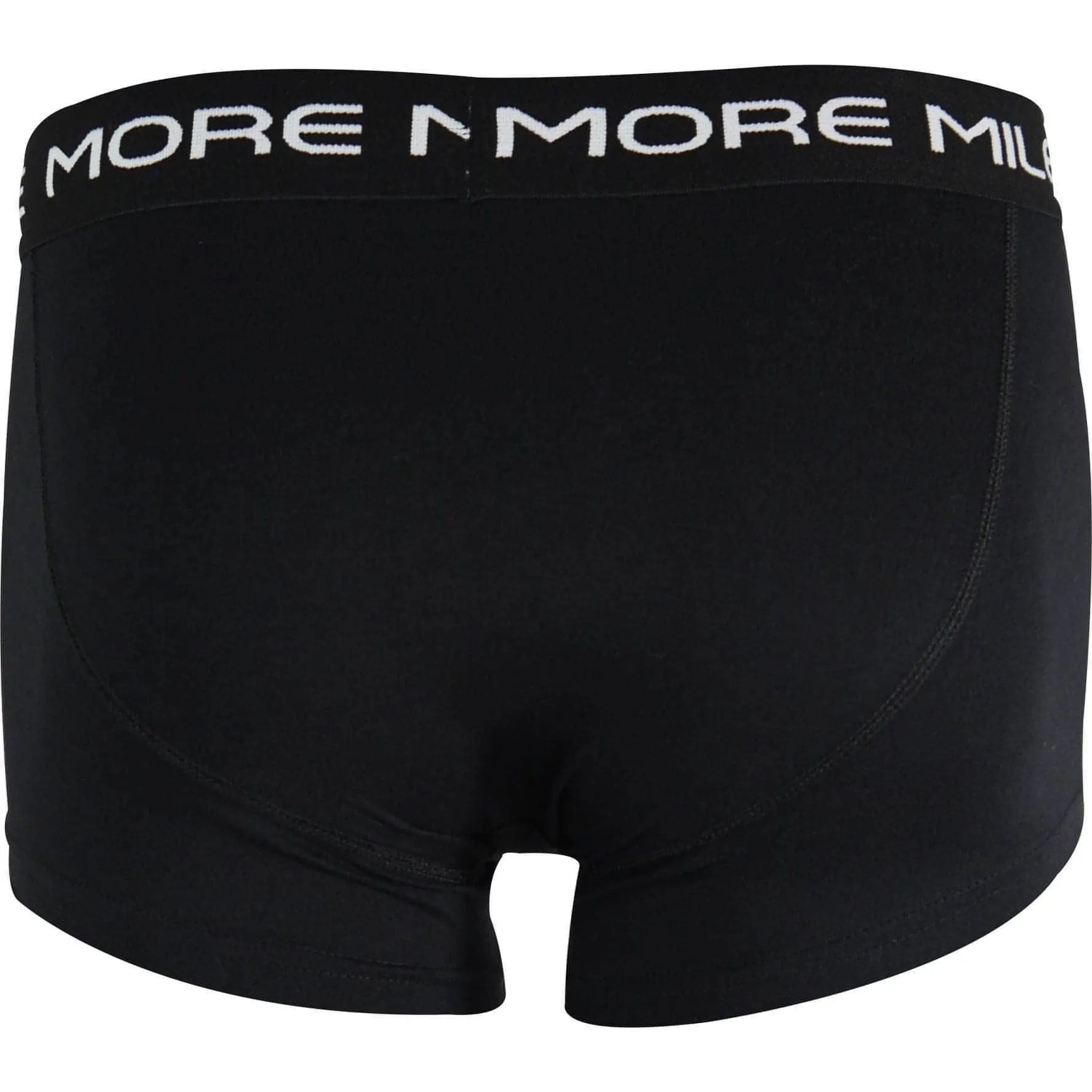 More Mile Classic (2 Pack) Mens Boxer Shorts - Black