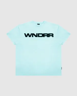 MOTIF BOX FIT TEE - BABY BLUE