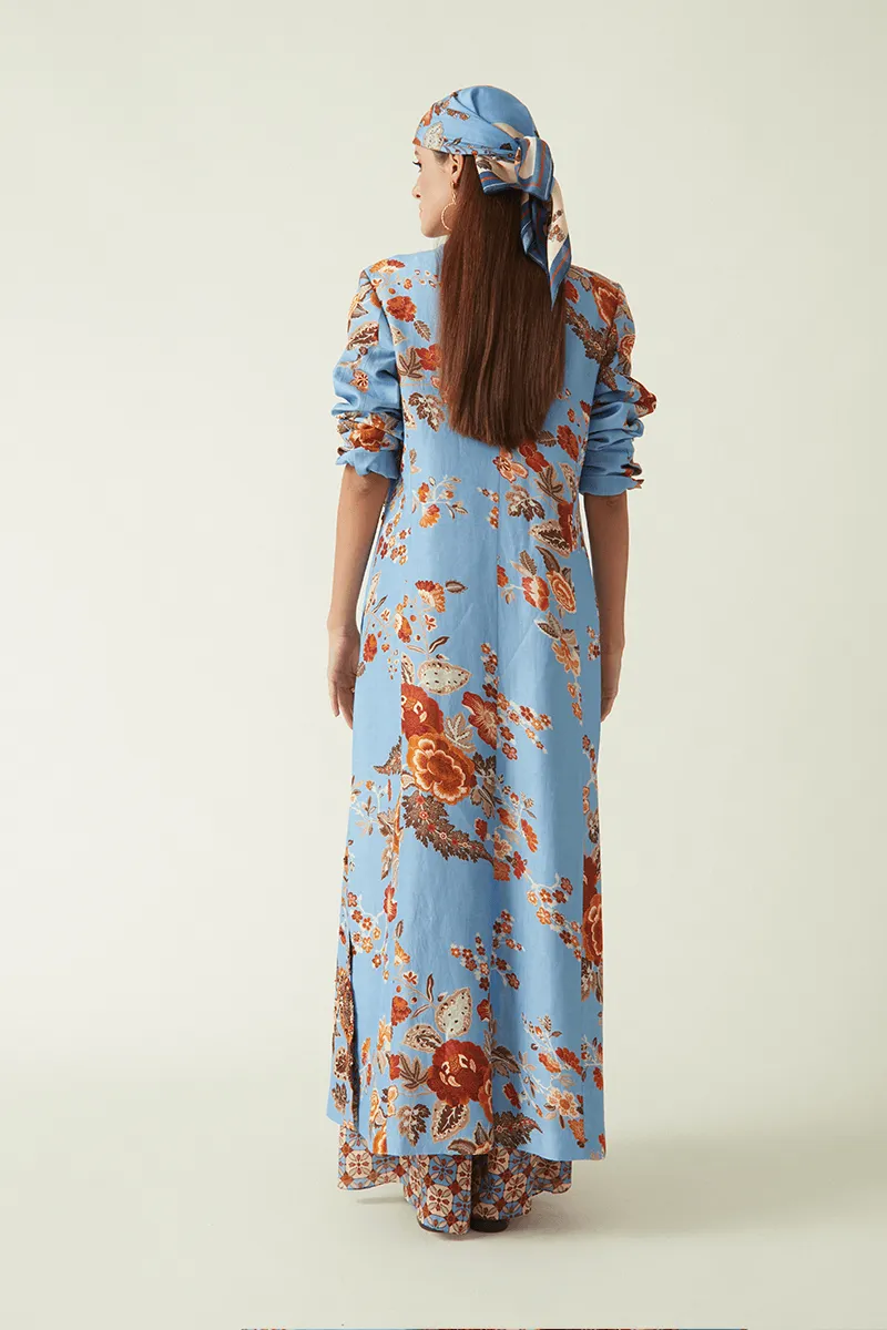 Muria blue embroidered jacket