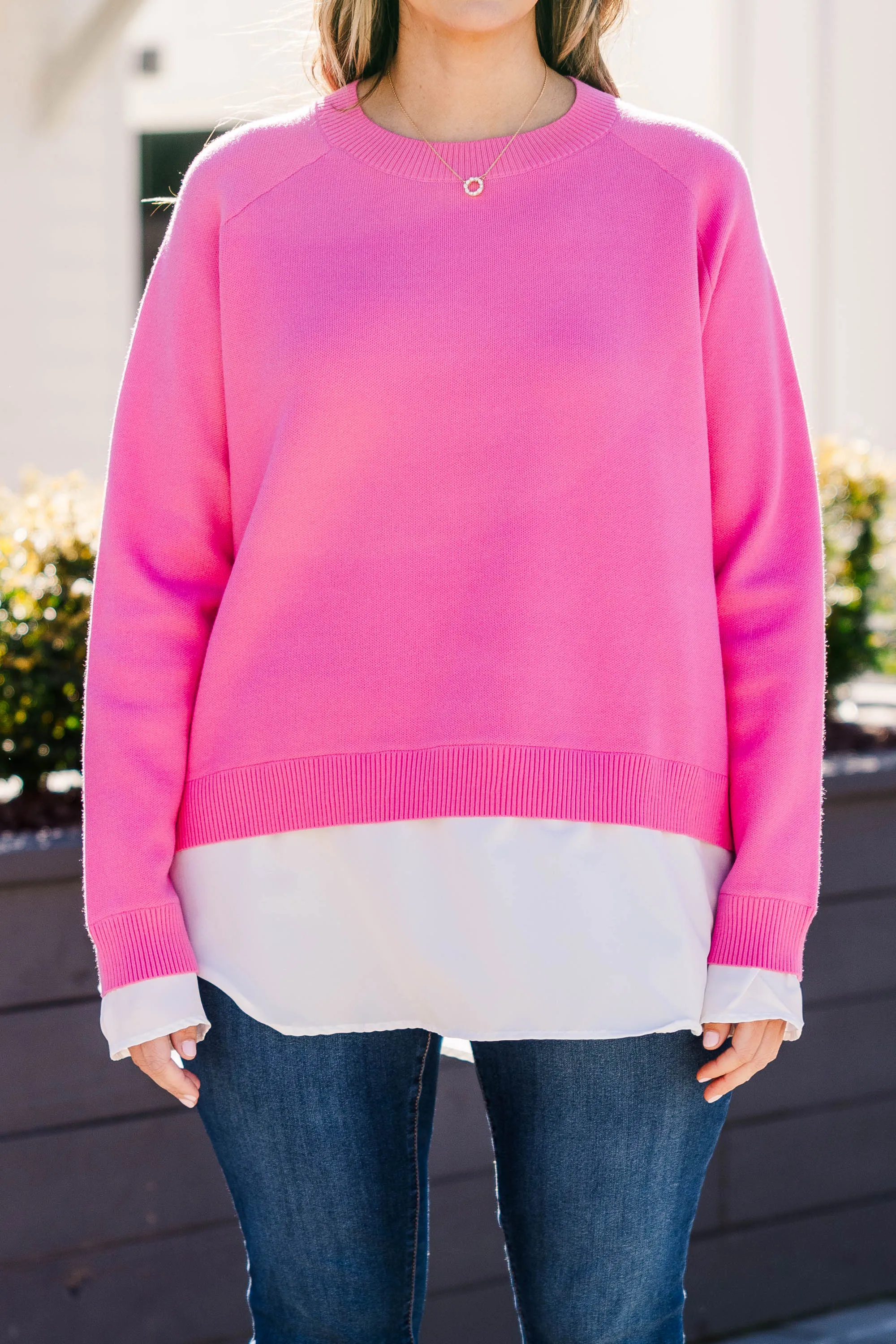 My Ideal Type Sweater, Pink