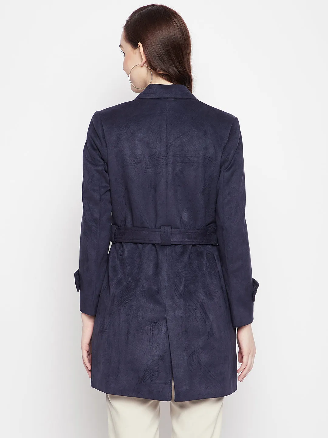 Navy Blue Longline Blazer