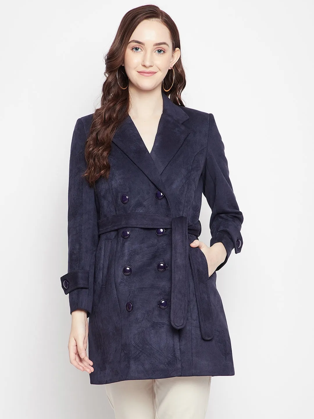 Navy Blue Longline Blazer