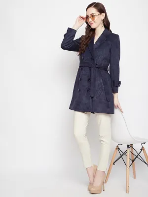 Navy Blue Longline Blazer