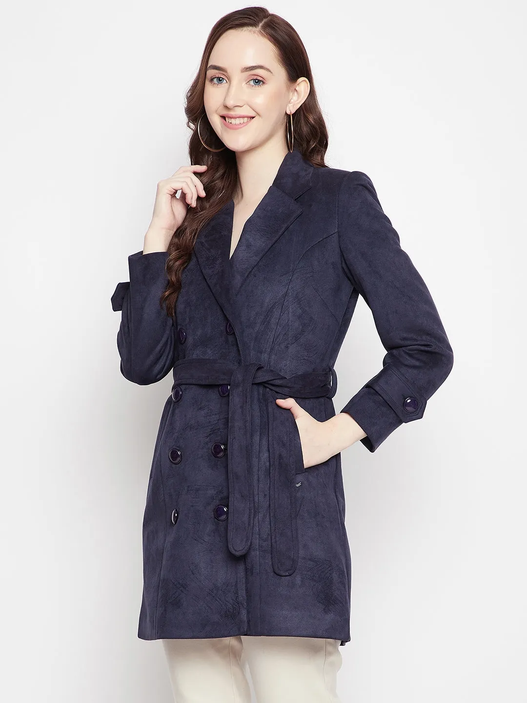 Navy Blue Longline Blazer