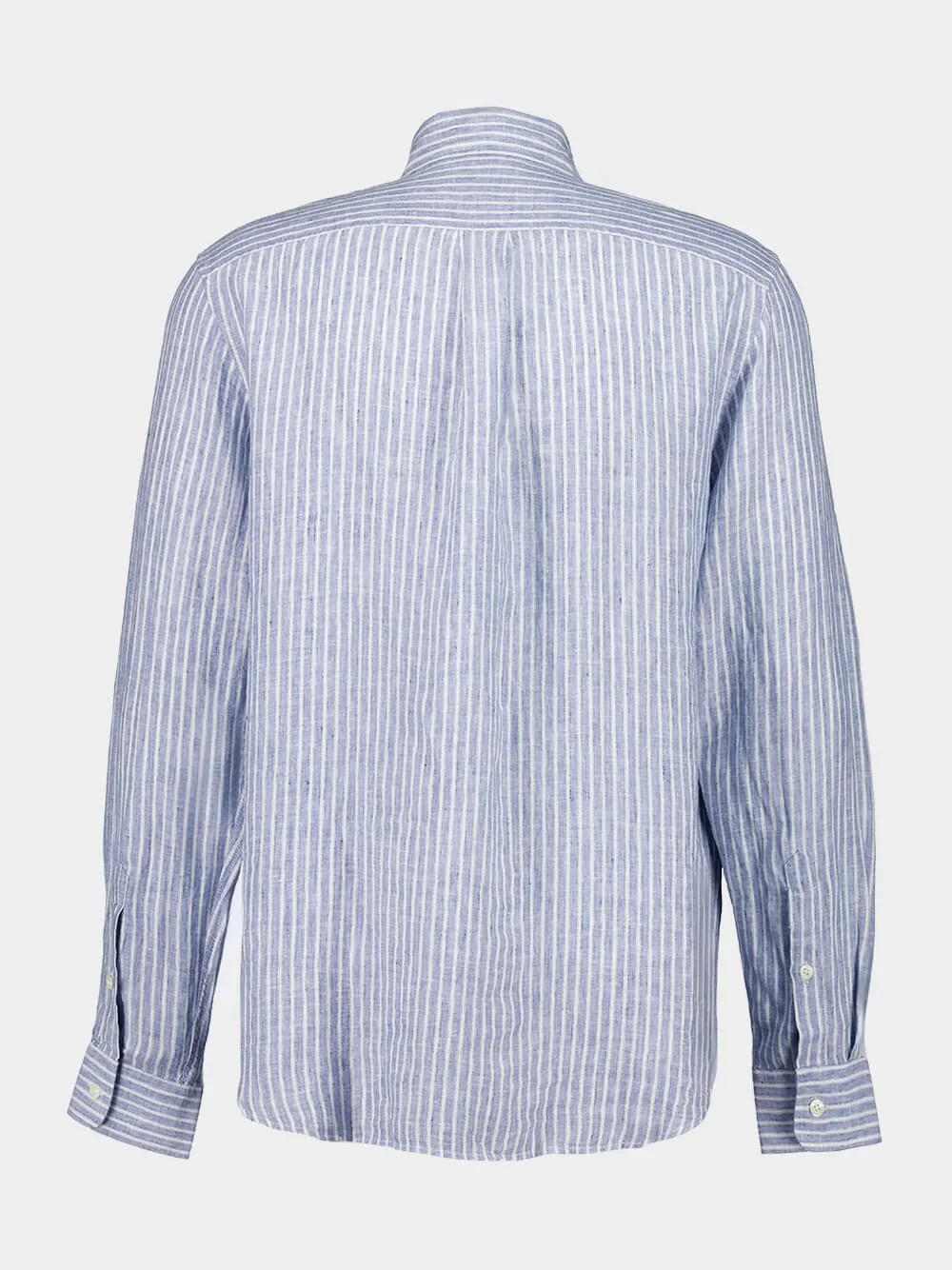 Navy Telles Linen Shirt