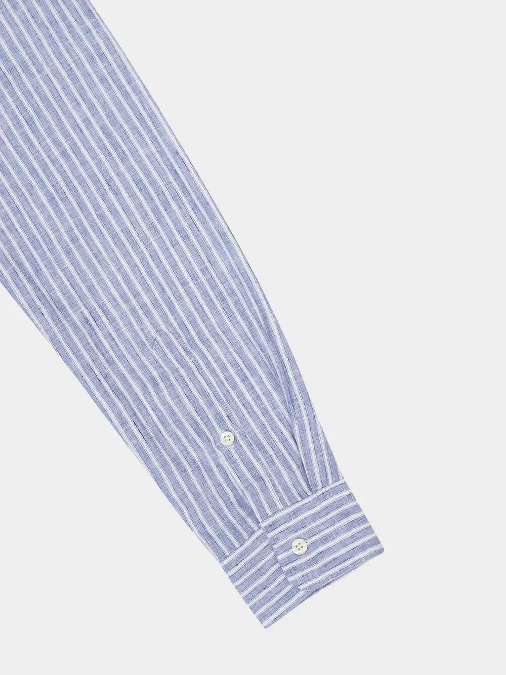 Navy Telles Linen Shirt