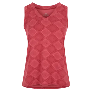 Neha V-Neck Tank Top - Mineral Red Barely There