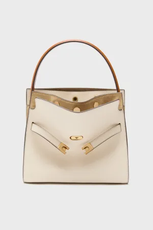 New Cream Lee Radziwill Small Double Bag
