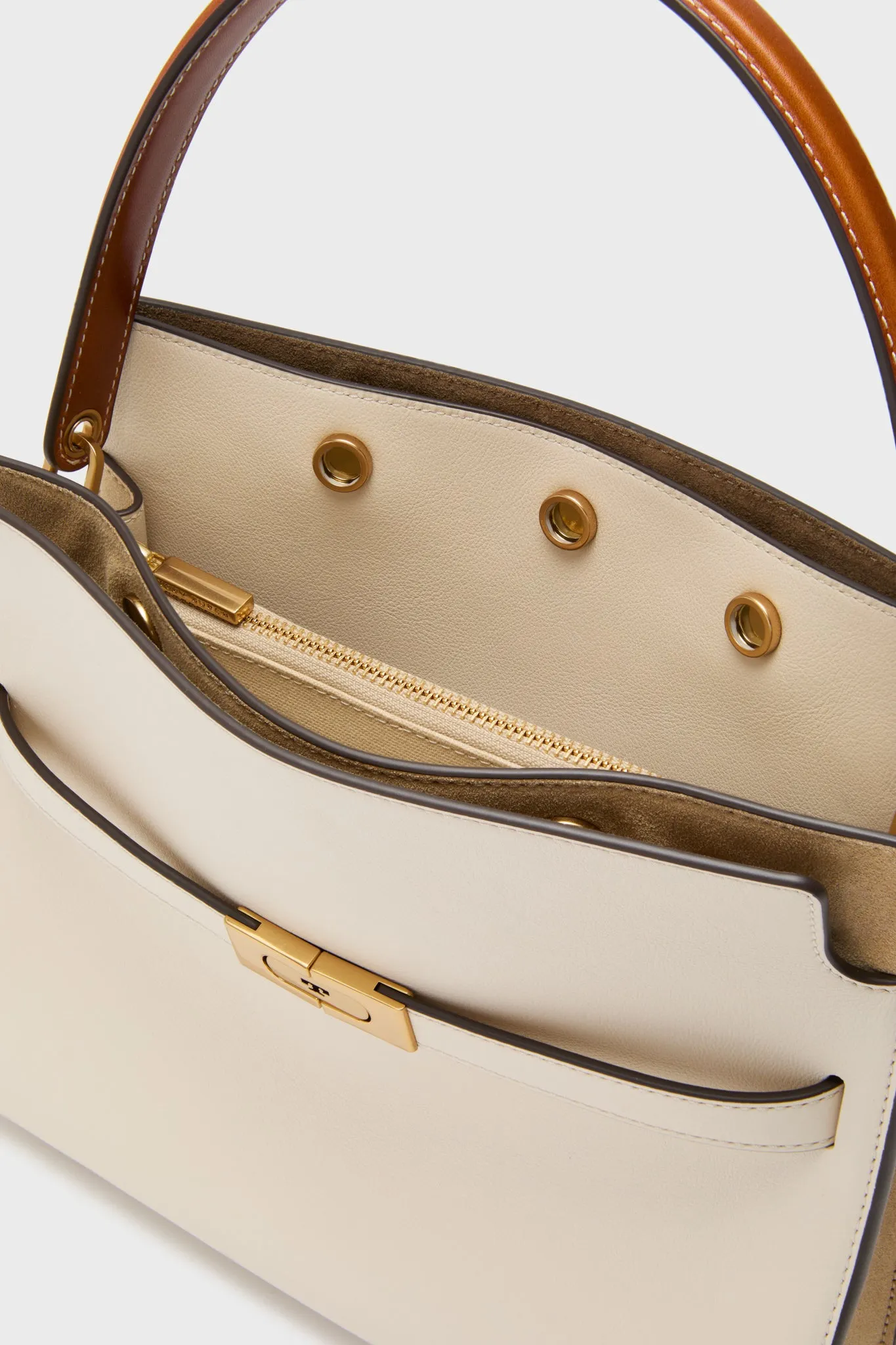 New Cream Lee Radziwill Small Double Bag