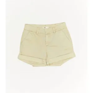 NEW OAT NEW YORK women's mid rise slit pocket shorts in new khaki