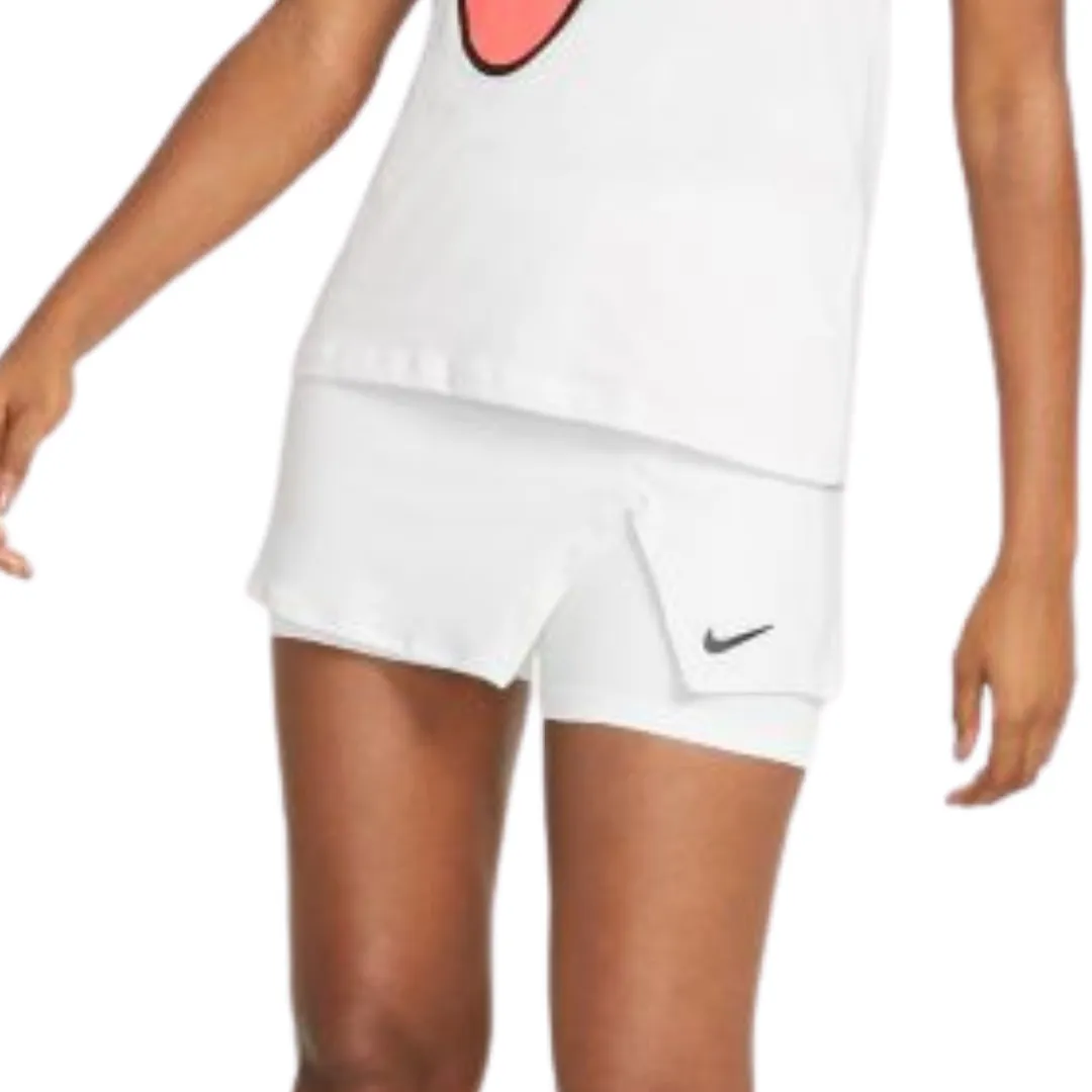Nike Womens Court Victory Skirt - White/Black