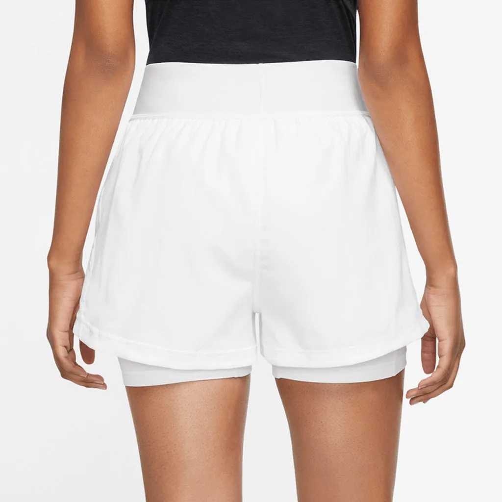 Nike Women's Dri-FIT Advantage Short (White/Black)