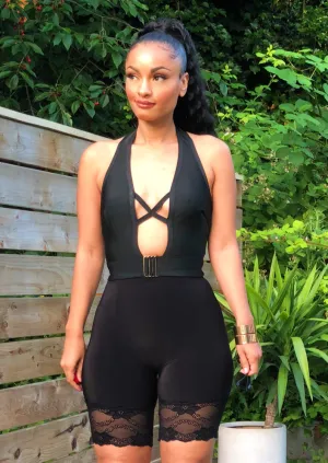 No Limit Halter Bandage Top