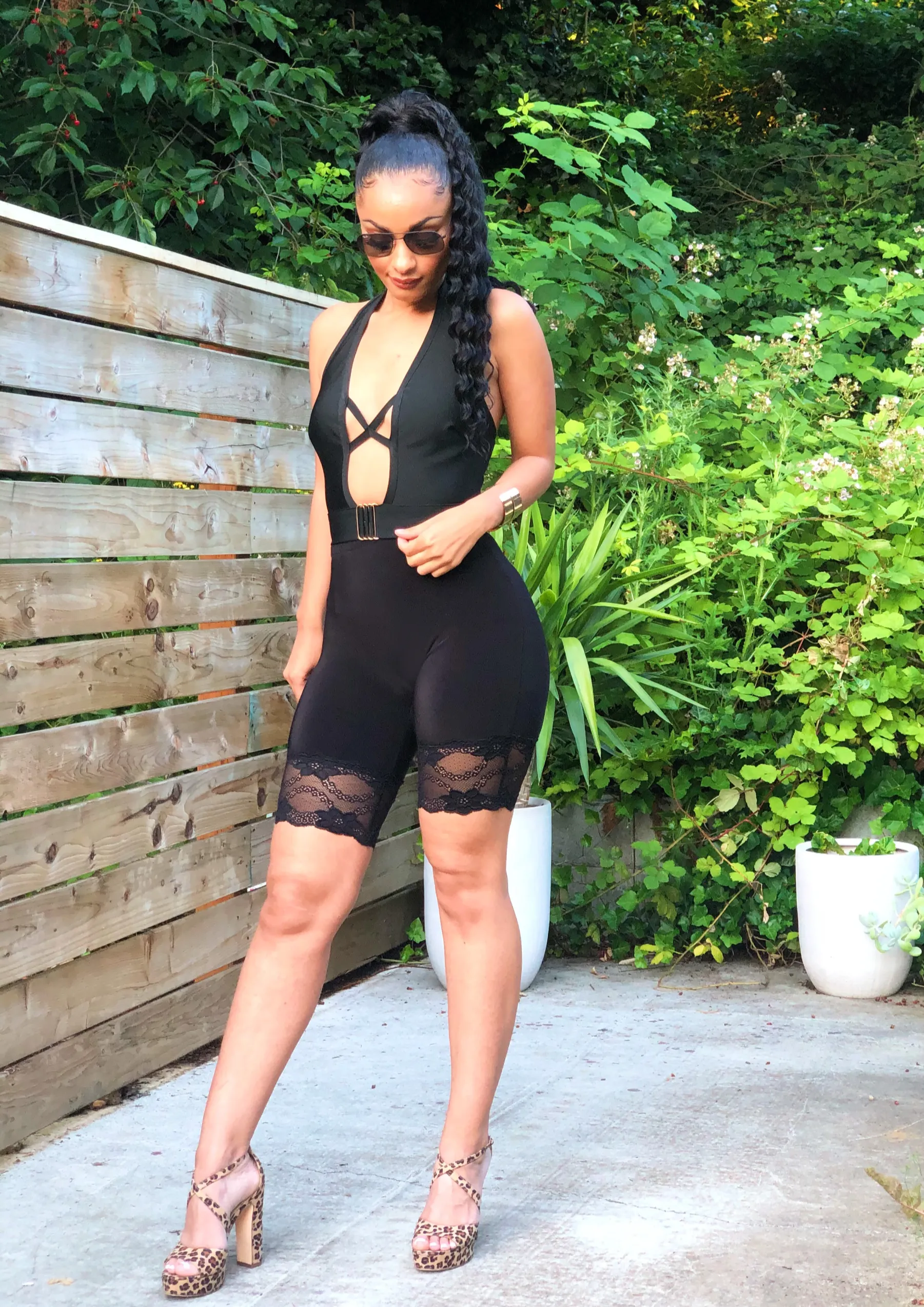 No Limit Halter Bandage Top
