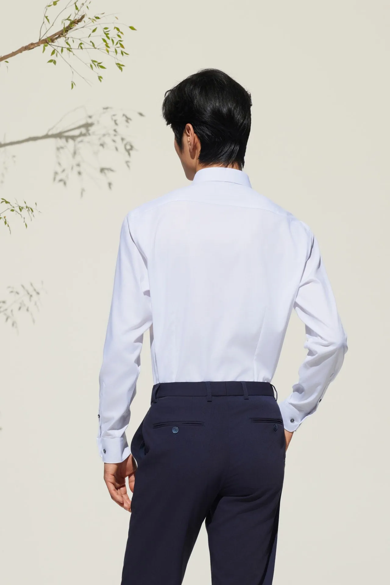 Non-Iron Silky Touch Smart Fit Twill Shirt with Design Detail