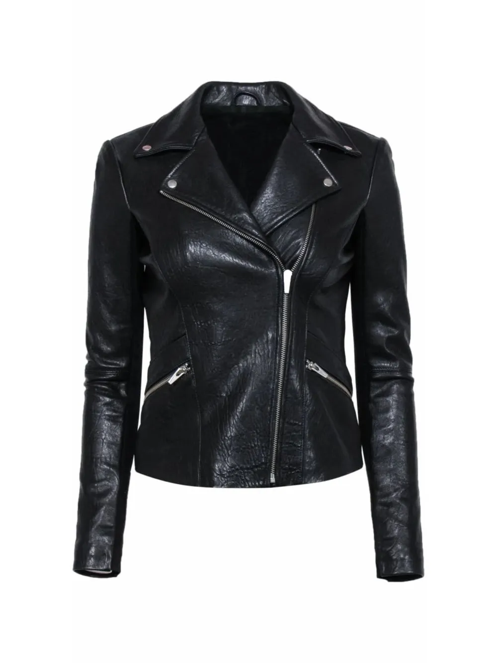 Notch Edge Moto Leather Jacket