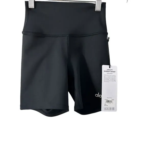 NWT Alo Airlift 5” Black  Energy Shorts NWT Size XXS