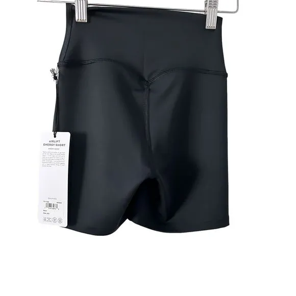 NWT Alo Airlift 5” Black  Energy Shorts NWT Size XXS