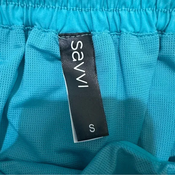 NWT Savvi Women’s Athletic Teal Shorts Size Small