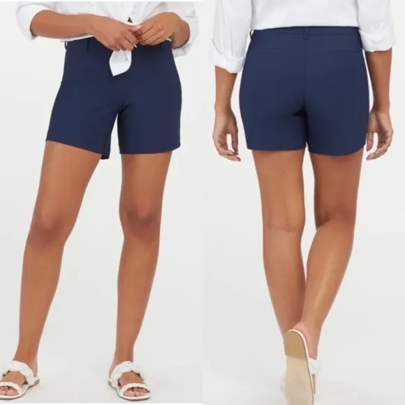 NWT Spanx Sunshine Shorts 6” In Sunkissed Navy Blue