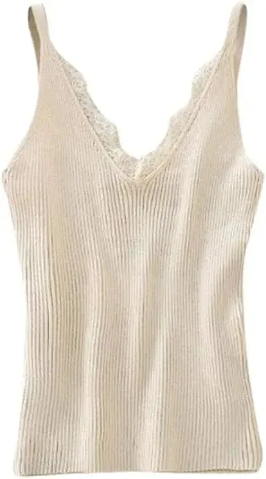 Obsidian Phoenix Sleeveless Knitted Tank Top