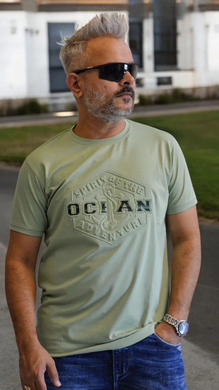 Ocean Premium Vacuum Emboss Men's T-shirt